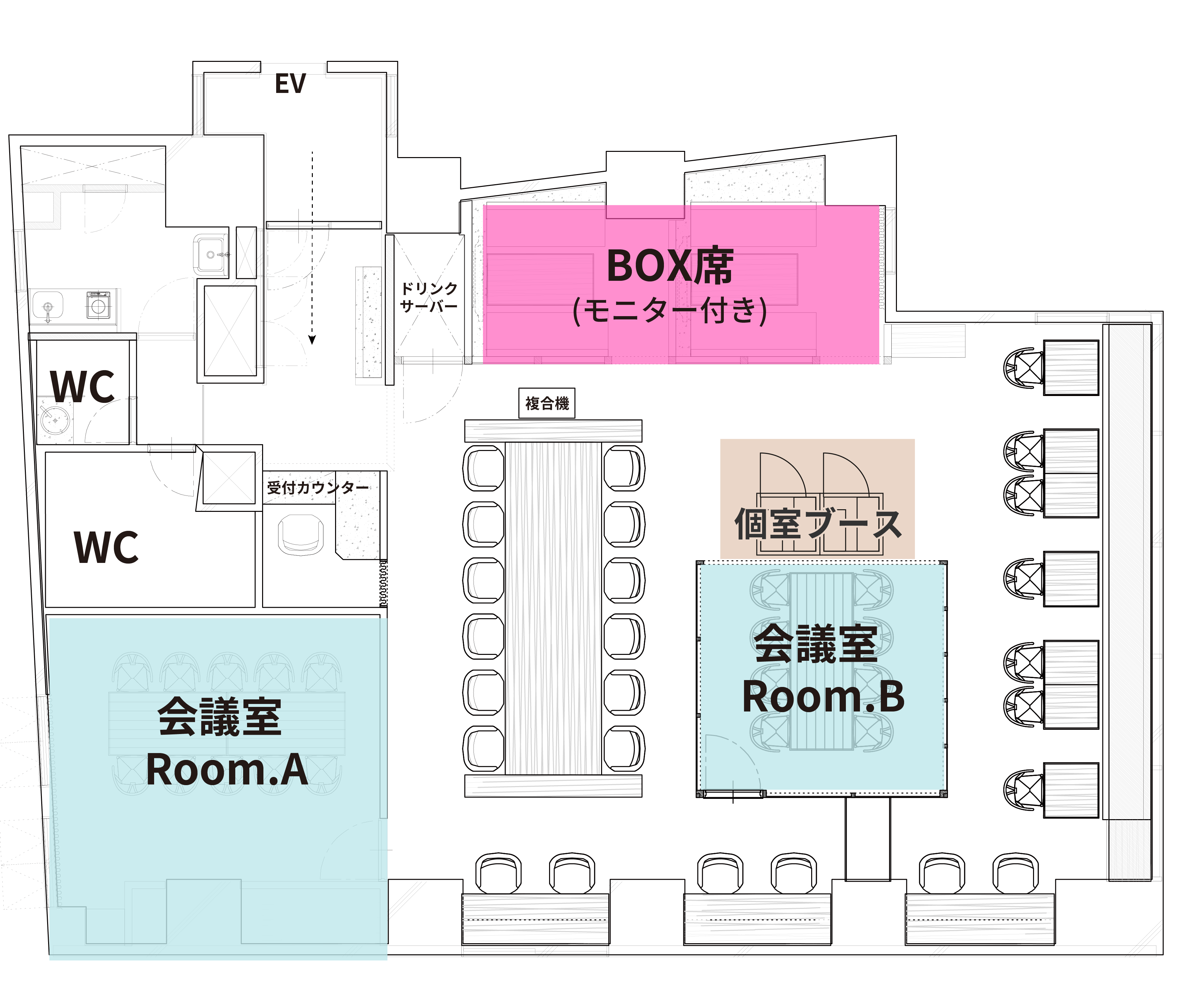 五反田店 店内マップ