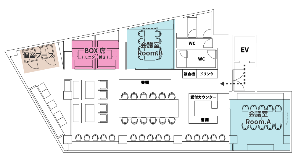 神保町店 店内マップ