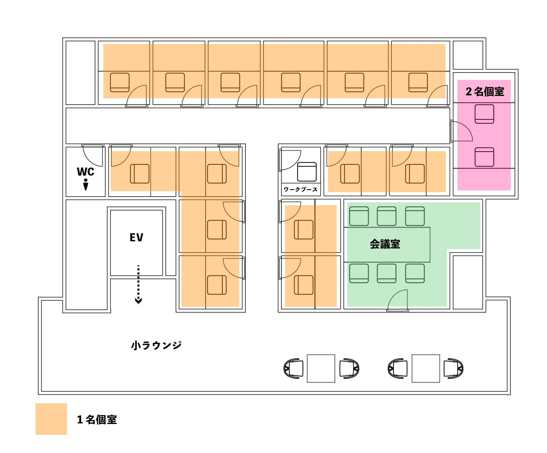 西新宿店4F 店内マップ