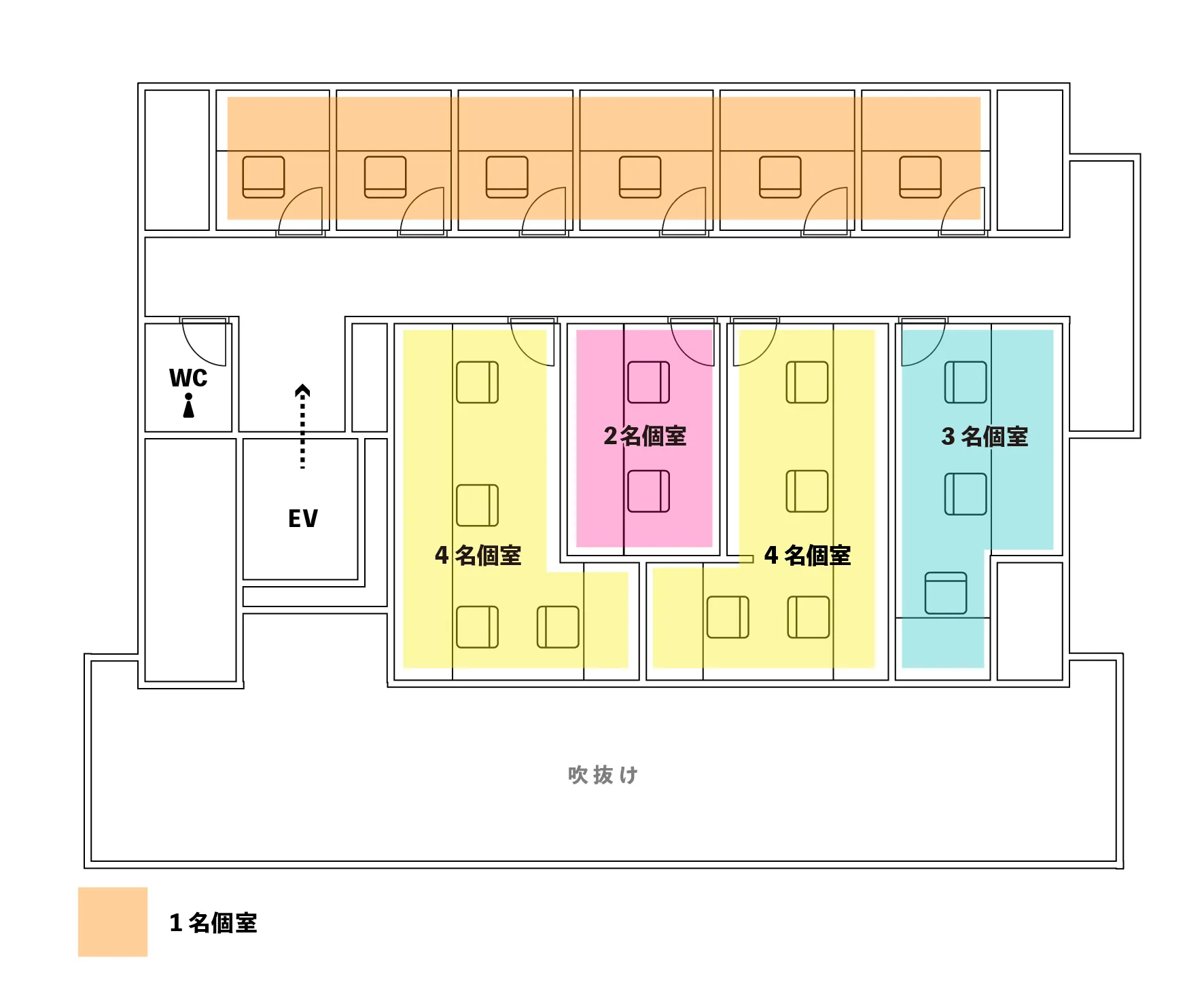 西新宿店5・7F 店内マップ