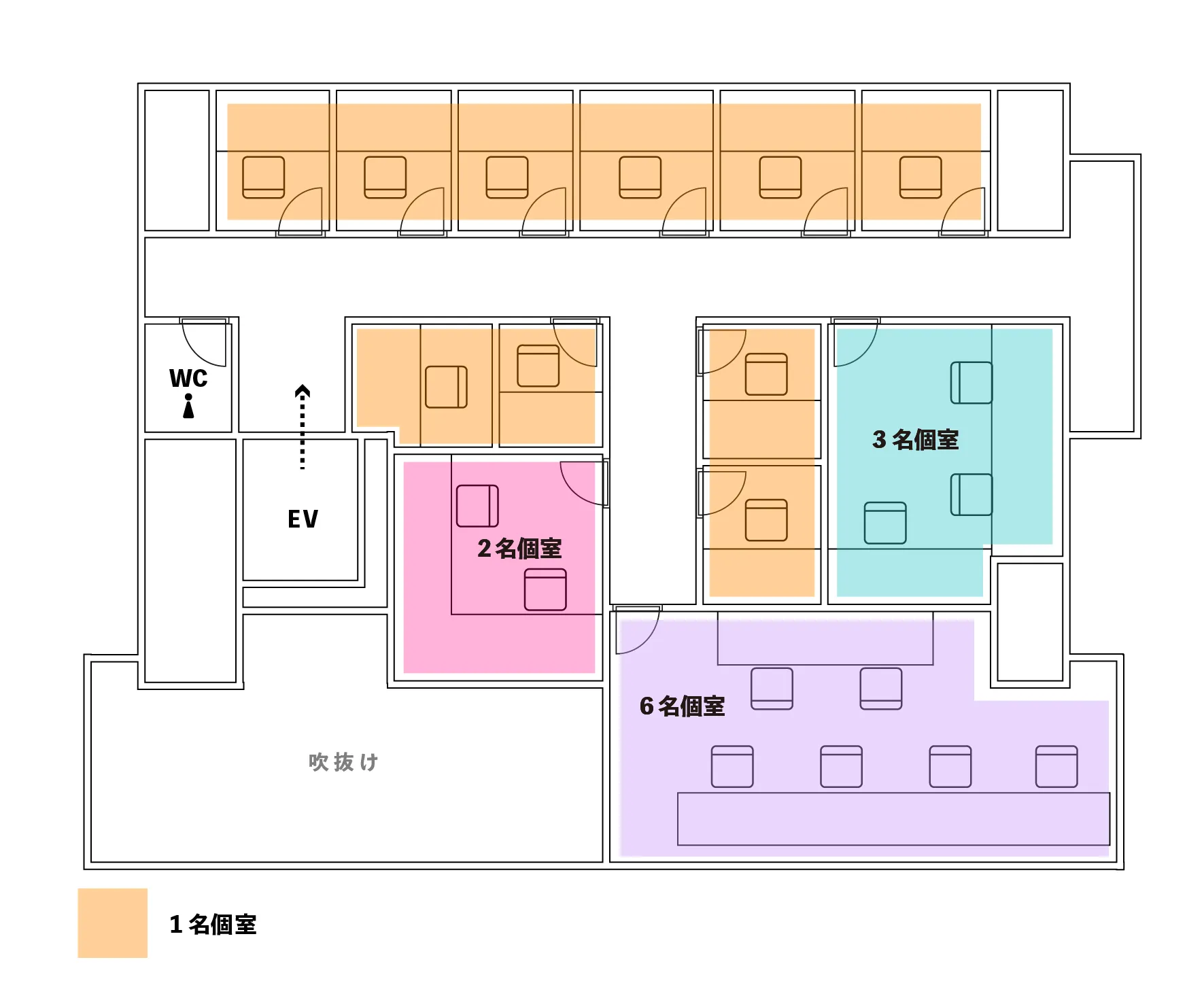 西新宿店9F 店内マップ