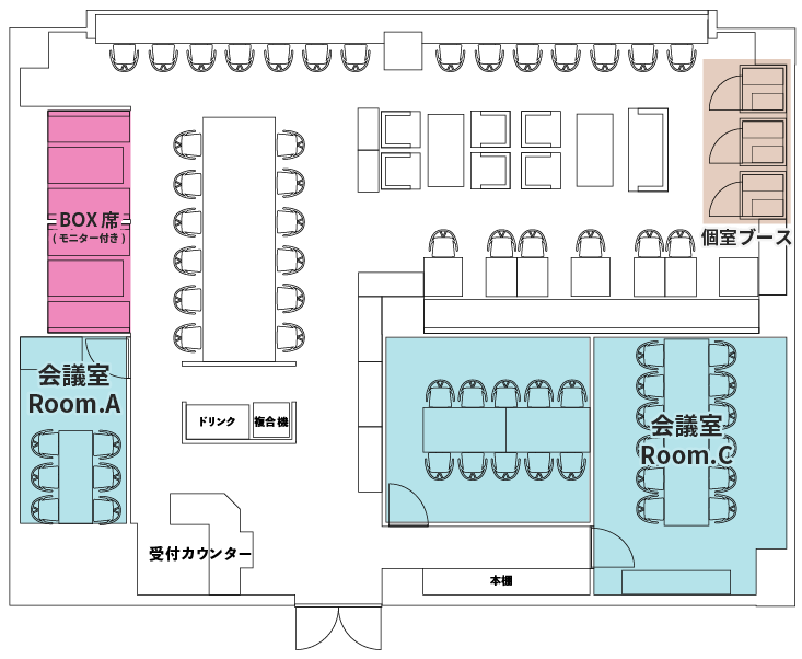 新橋銀座口店 店内マップ